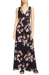 LOVEAPPELLA LOVEAPPELLA EMPIRE WAIST JERSEY MAXI DRESS