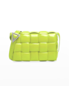 Bottega Veneta Padded Cassette Crossbody Bag In Acid Kiwi