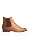 Frye Carly Leather Chelsea Booties In Cognac