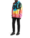Dolce & Gabbana Multicolor Tie Dye Hooded Sweatshirt Sweater In Tiedye Prt