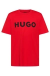 Hugo Boss Cotton-jersey Regular-fit T-shirt With Contrast Logo- Light Pink Men's T-shirts Size S