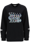 Stella Mccartney Scoop-neck Cotton-jersey Sweatshirt In Black