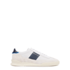 PS BY PAUL SMITH DOVER PALE GREY PANELLED NUBUCK SNEAKERS