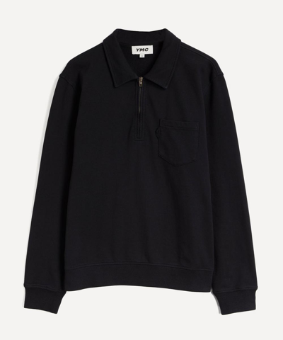 Ymc You Must Create Sugden Zip Sweatshirt In Black