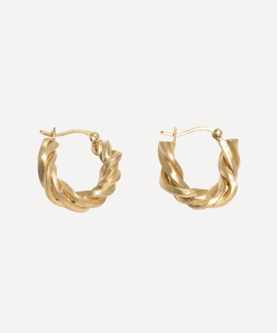 Completedworks Gold-plated Vermeil Silver Deep State Twisted Hoop Earrings