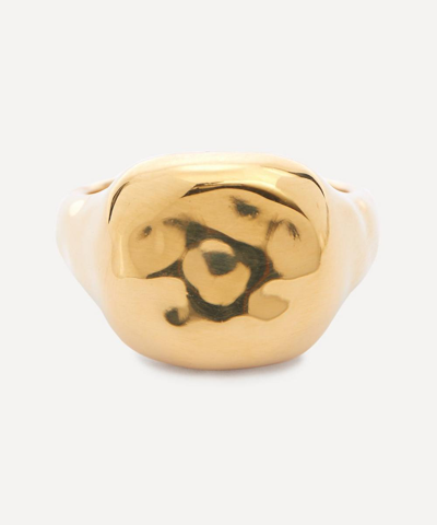 Missoma 18ct Gold-plated Molten Signet Ring
