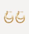 MISSOMA 18CT GOLD-PLATED MOLTEN TWISTED DOUBLE HOOP EARRINGS