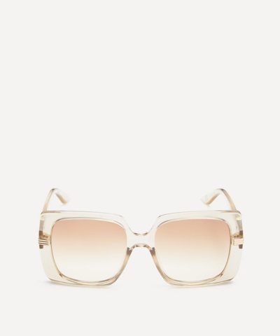 Le Specs X Missoma Phoenix Ridge Square Sunglasses In Beige