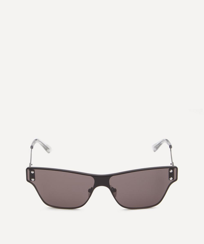 Bottega Veneta D-frame Metal Sunglasses In Black / Grey