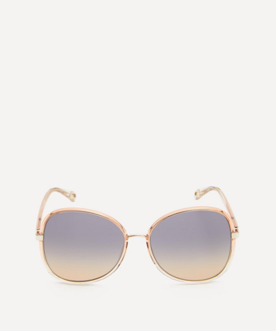Chloé Franky Butterfly Sunglasses In Pink