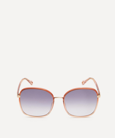 Chloé Franky Butterfly Sunglasses In Brown