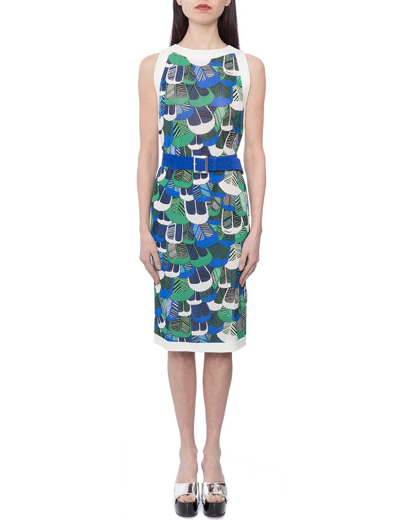 Dsquared2 Jersey Sleeveless Dress In Green