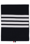 THOM BROWNE THOM BROWNE MILANO STRIPED KNITTED SCARF