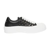 Alexander Mcqueen Oversize Sneakers In Black Silver