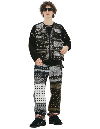 Children Of The Discordance Vintage Bandana Waistcoat In Black