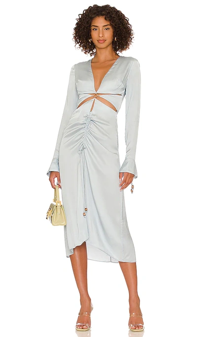 Song Of Style Taylor Midi Dress In Baby Blue