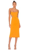 Nbd Leighton Midi Dress In Orange
