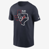 Nike Men's Local Phrase Essential (nfl Houston Texans) T-shirt In Blue