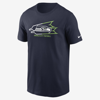 Nike Men's Local Phrase Essential (nfl Seattle Seahawks) T-shirt In Blue