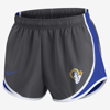 Nike Women's Dri-fit Logo Tempo (nfl Los Angeles Rams) Shorts In Grey