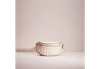 Coach Restored Chain Belt Bag With Quilting In Brass/chalk