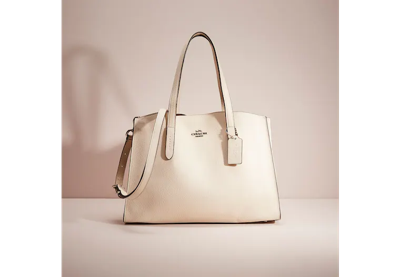 Coach Restored Charlie Carryall In Silver/chalk