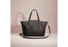 Coach Restored Prairie Satchel In Light Gold/black