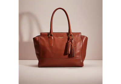 Coach Restored Legacy Candace Medium Carryall In Brass/cognac