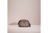Coach Restored Small Camera Bag In Signature Jacquard With Quilting In Brass/oak Maple