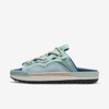 Nike Lace-up Detail Pool Slides In Grey