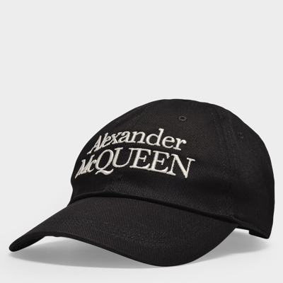 Alexander Mcqueen Stacked Hat In Black