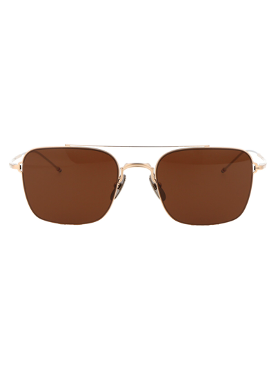 Thom Browne Tbs120-a-02 Sunglasses In Gold