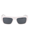 Versace Eyewear Rectangular Frame Sunglasses In 314/87 White