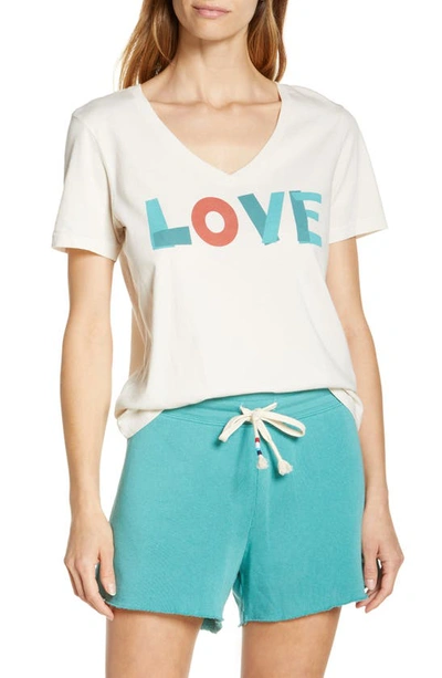 Sol Angeles Love V-neck T-shirt In White