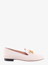 Bally Logo-buckle Leather Loafers In Pink