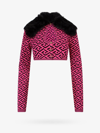 Versace Knitted Sweater In Pink