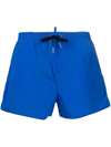 Dsquared2 Icon-print Drawstring Swim Shorts In Blue