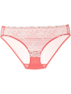 WACOAL EMBRACE LACE-DETAIL BIKINI BOTTOMS