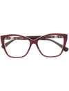 Max Mara Cat-eye Frame Glasses In Red