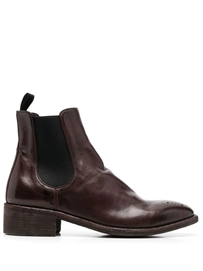 Officine Creative Seline Ankle Boots In Brown