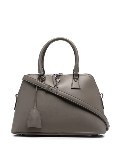 Maison Margiela 5ac Leather Tote Bag In Grey