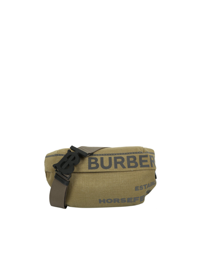 Burberry Horseferry Sonny Print Belt Bag In Beige