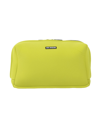 Save My Bag Beauty Cases In Acid Green