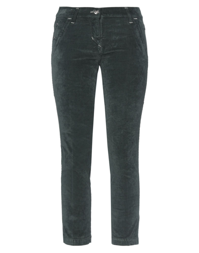 Jacob Cohёn Cropped Pants In Dark Green