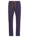 DANIELE ALESSANDRINI DANIELE ALESSANDRINI MAN PANTS DARK PURPLE SIZE 34 COTTON