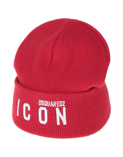Dsquared2 Hats In Red