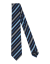 Giorgio Armani Man Ties & Bow Ties Midnight Blue Size - Silk, Cotton In Dark Blue