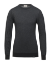 Brooksfield Man Sweater Blue Size 48 Virgin Wool In Grey