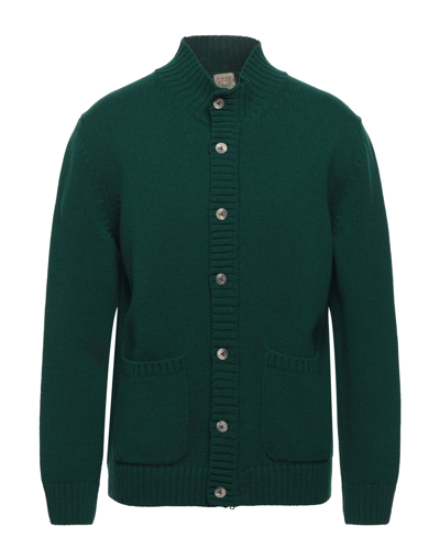 H953 Cardigans In Emerald Green