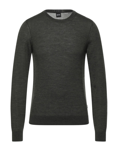 Hugo Boss Sweaters In Military Green